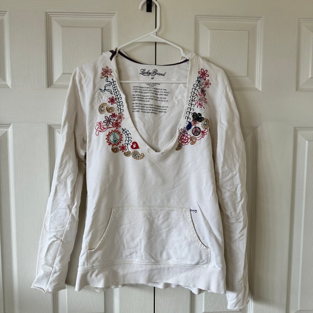 Lucky Brand Embroidered Sweatshirt XL